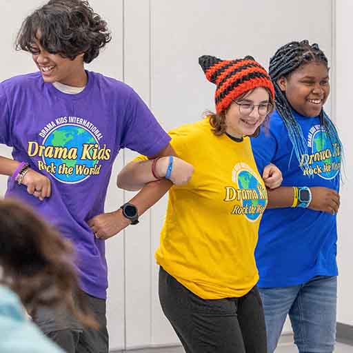 Acting Acadmey Three kids dancing Teenagers at Drama Kids classes